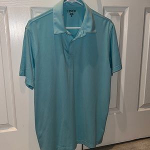 Men’s aqua blue polo